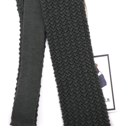 NOS Bleyle 100% Wool Knit Tie W. Germany - Green