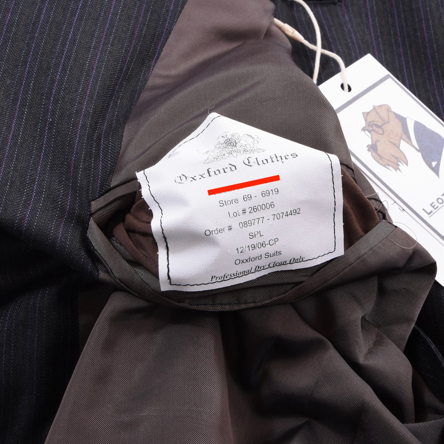 Oxxford Clothes 100% Wool Super 100s Suit Chest ca. 61.5cm - Grey