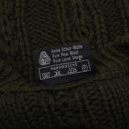 Stapf Tirol Pullover aus 100% Wolle, hergestellt in Österreich, Brustweite ca. 52 cm – Grün