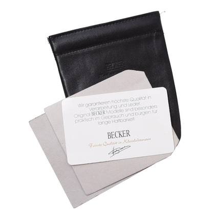 Becker Handmade Leather Keychain Case - Black