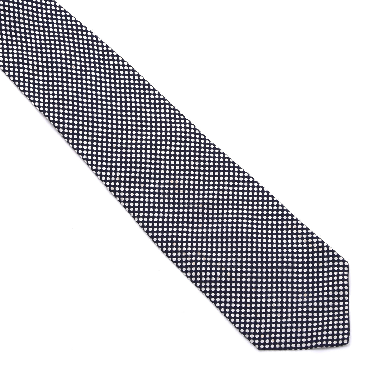 Stefano Ricci Vintage Seide Krawatte Made in Italy – Marineblau Punktmuster