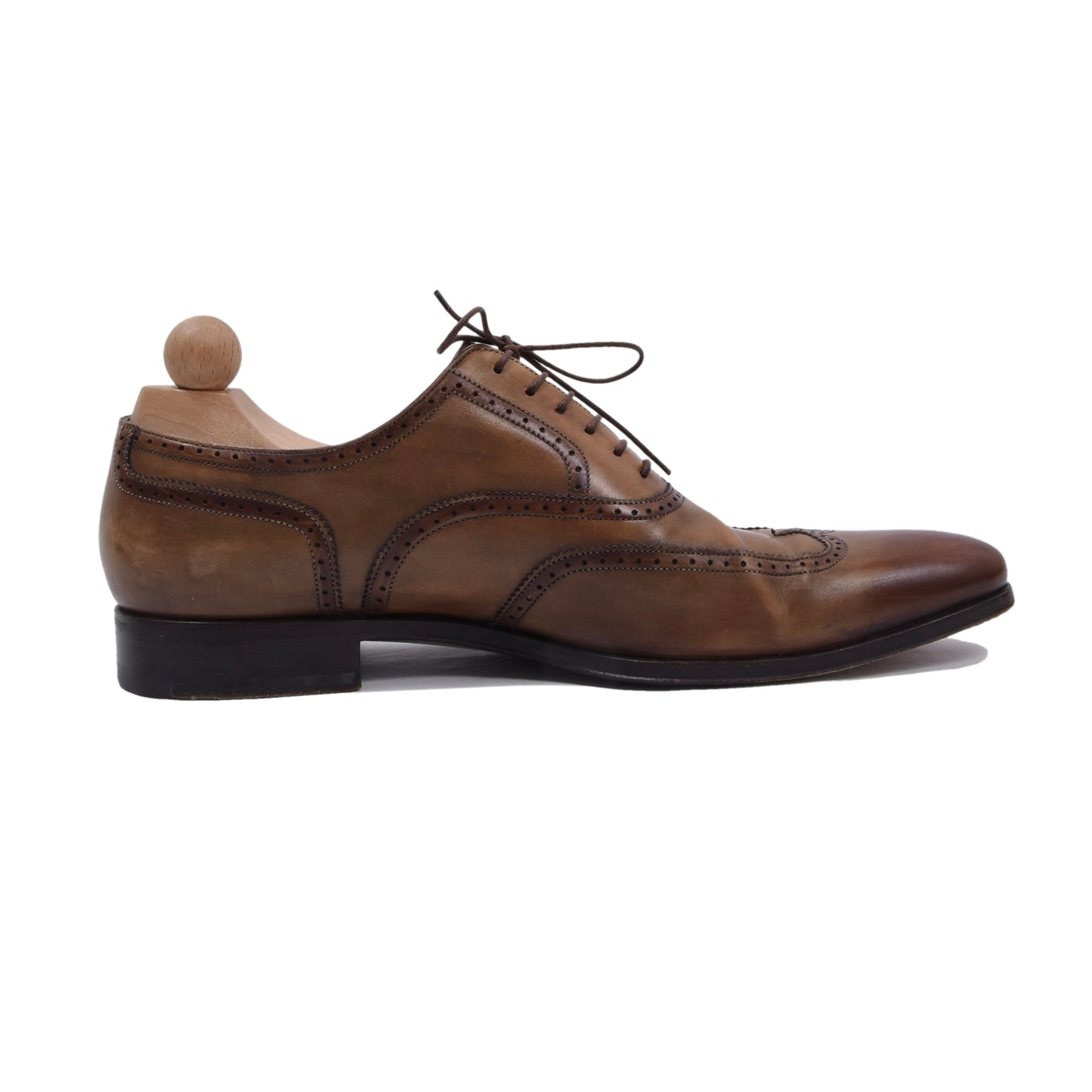 Santoni Lederschuhe Größe 9 - Braun