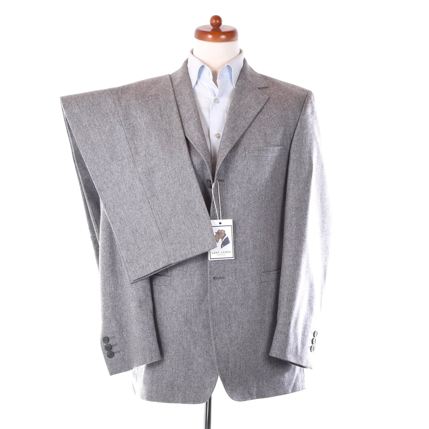 Pilatus 100% Wool Flannel Suit Chest ca. 53.5cm - Grey