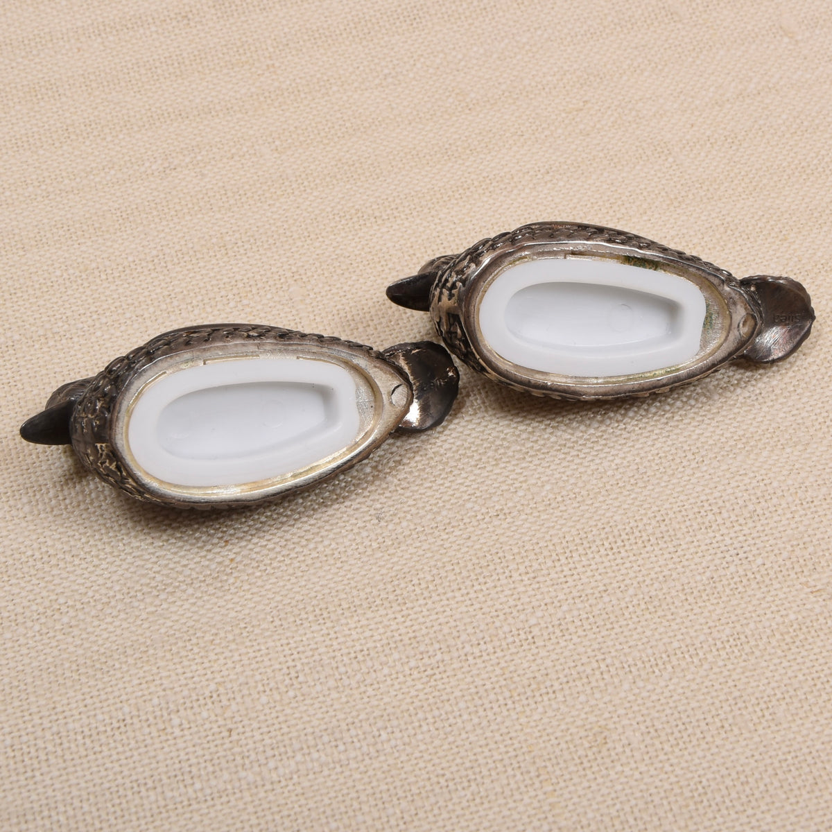 Silea Vintage Silver Plated Salt & Pepper Shakers - Ducks