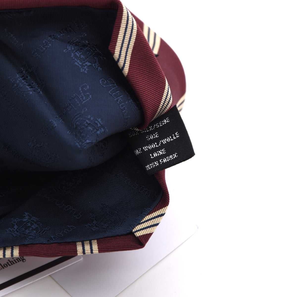 Atkinson's Vintage Irish Poplin Wolle-Seide Krawatte Made in Ireland – Rot Streifen