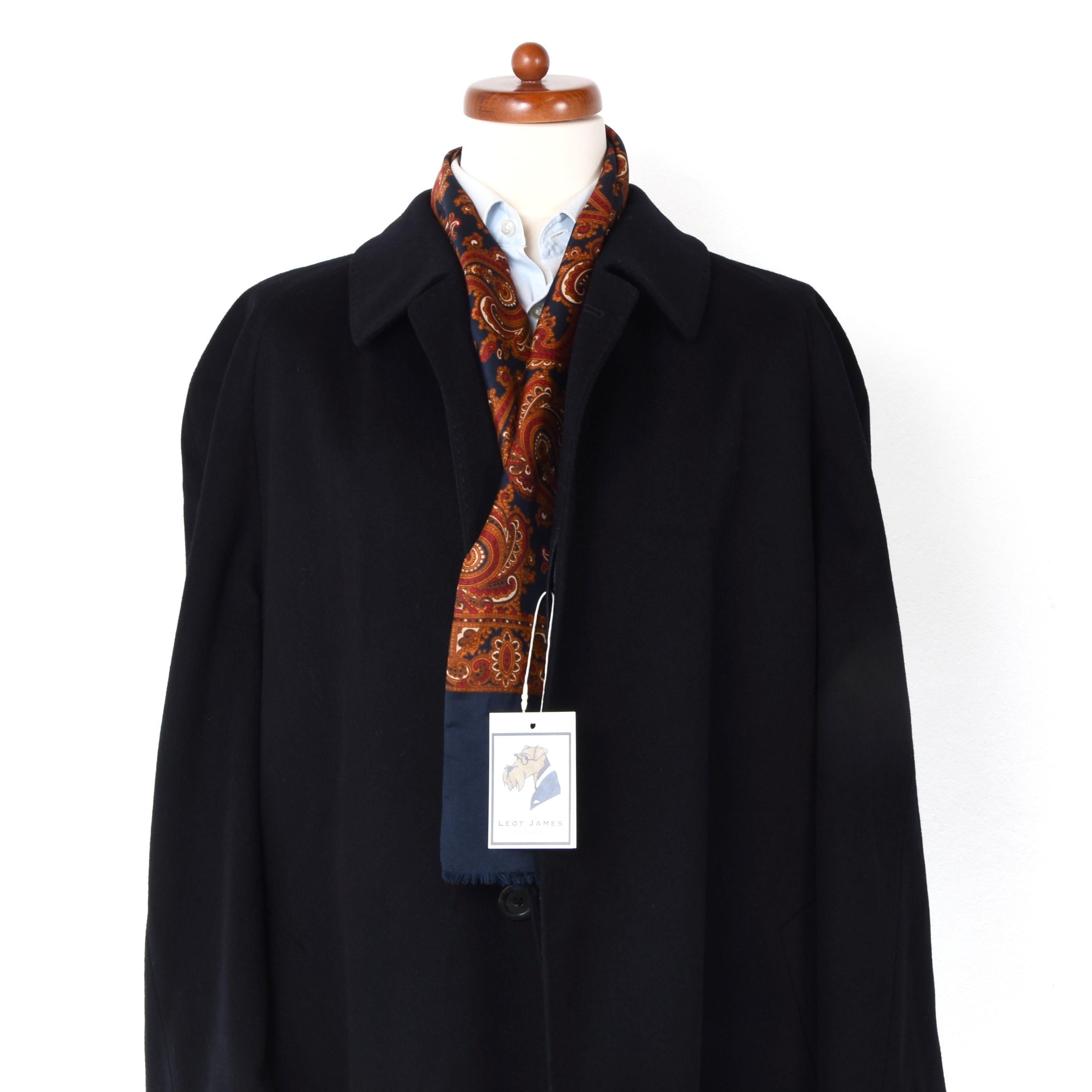 Odermark 100% Wool Balmacaan Coat Size 60 - Navy Blue – Leot James