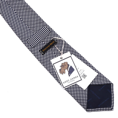 Stefano Ricci Vintage Seide Krawatte Made in Italy – Marineblau Punktmuster