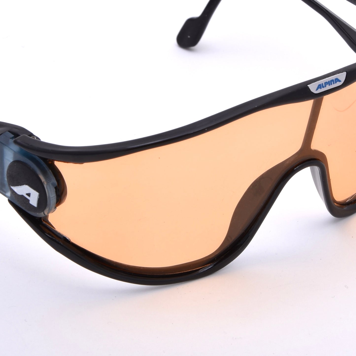 Vintage Alpina Swing Shield Sunglasses Made in West Germany - Black