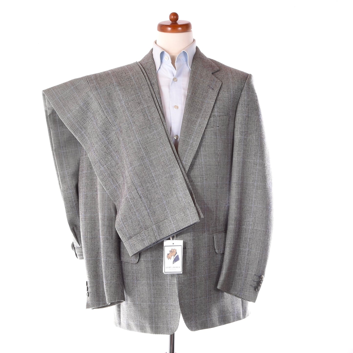 Vintage Burberrys Wollanzug Brust ca. 54cm - Glencheck