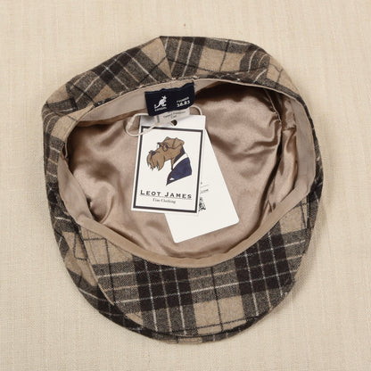 Kangol Tweed Peebles Wollmischung Schiebermütze Gr. S - Plaid