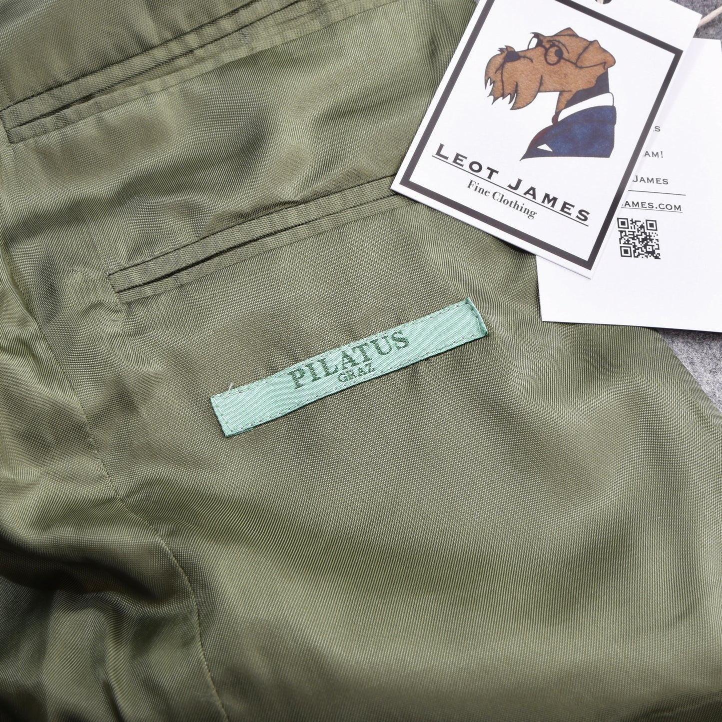 Pilatus 100% Wool Flannel Suit Chest ca. 53.5cm - Grey