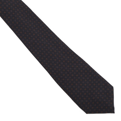 Vintage Pelo Ancient Madder Silk Tie Width 7.5cm - Grey Circles