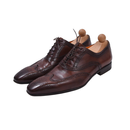 Santoni Lederschuhe, Größe 8 1/2 - Braun