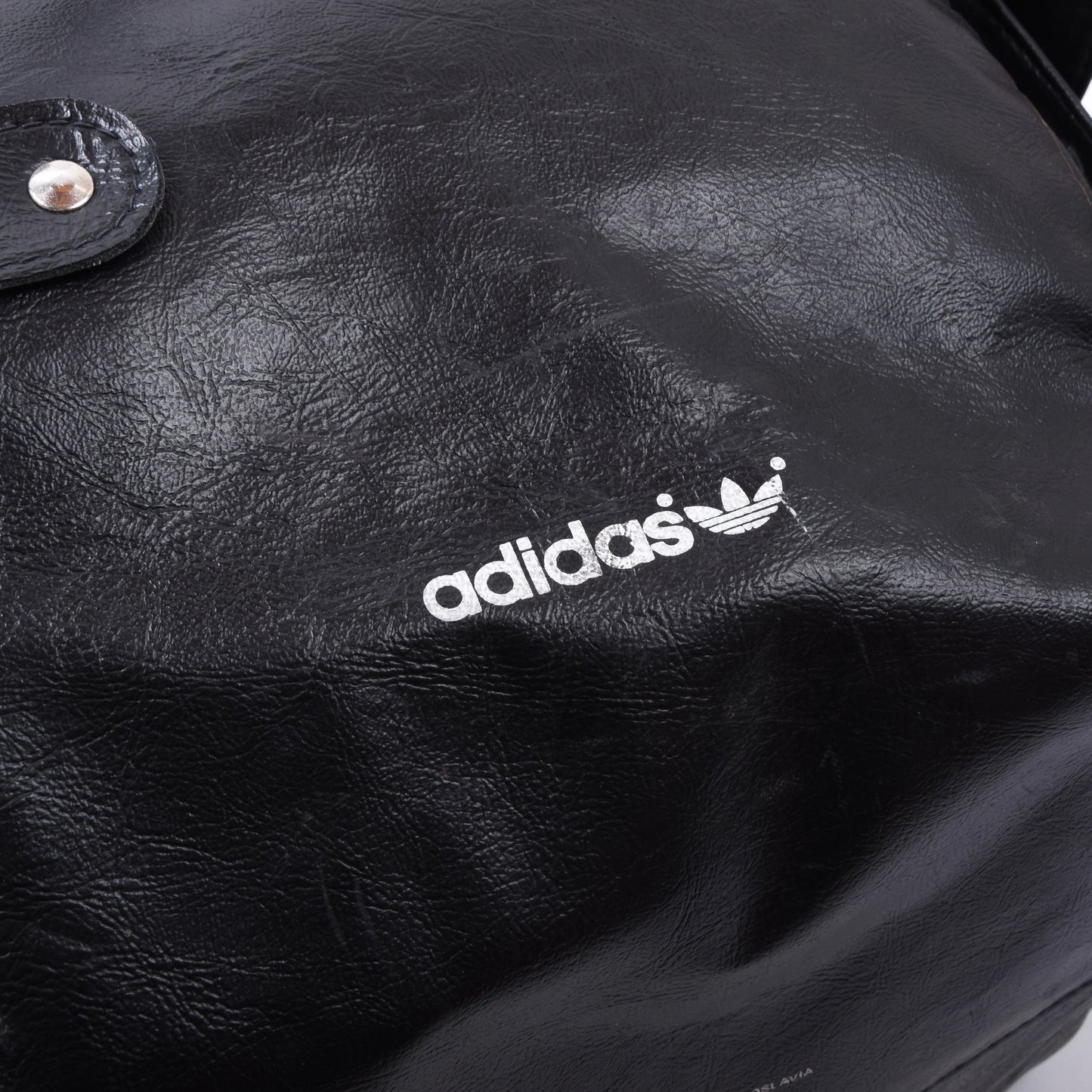 Vintage Adidas Weekender/Reisetasche ca. 45cm Art. 4203 Made in Yugoslavia - Schwarz