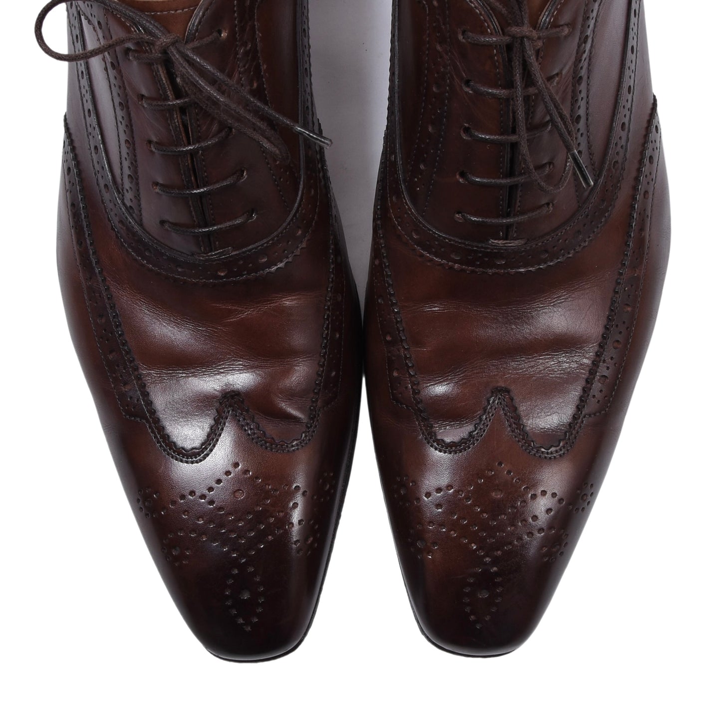 Santoni Lederschuhe, Größe 8 1/2 - Braun