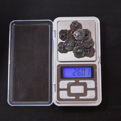 12x .800 Silver Trachten Buttons ca. 26g - Hunting Motif