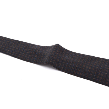 Vintage Pelo Ancient Madder Silk Tie Width 7.5cm - Grey Circles
