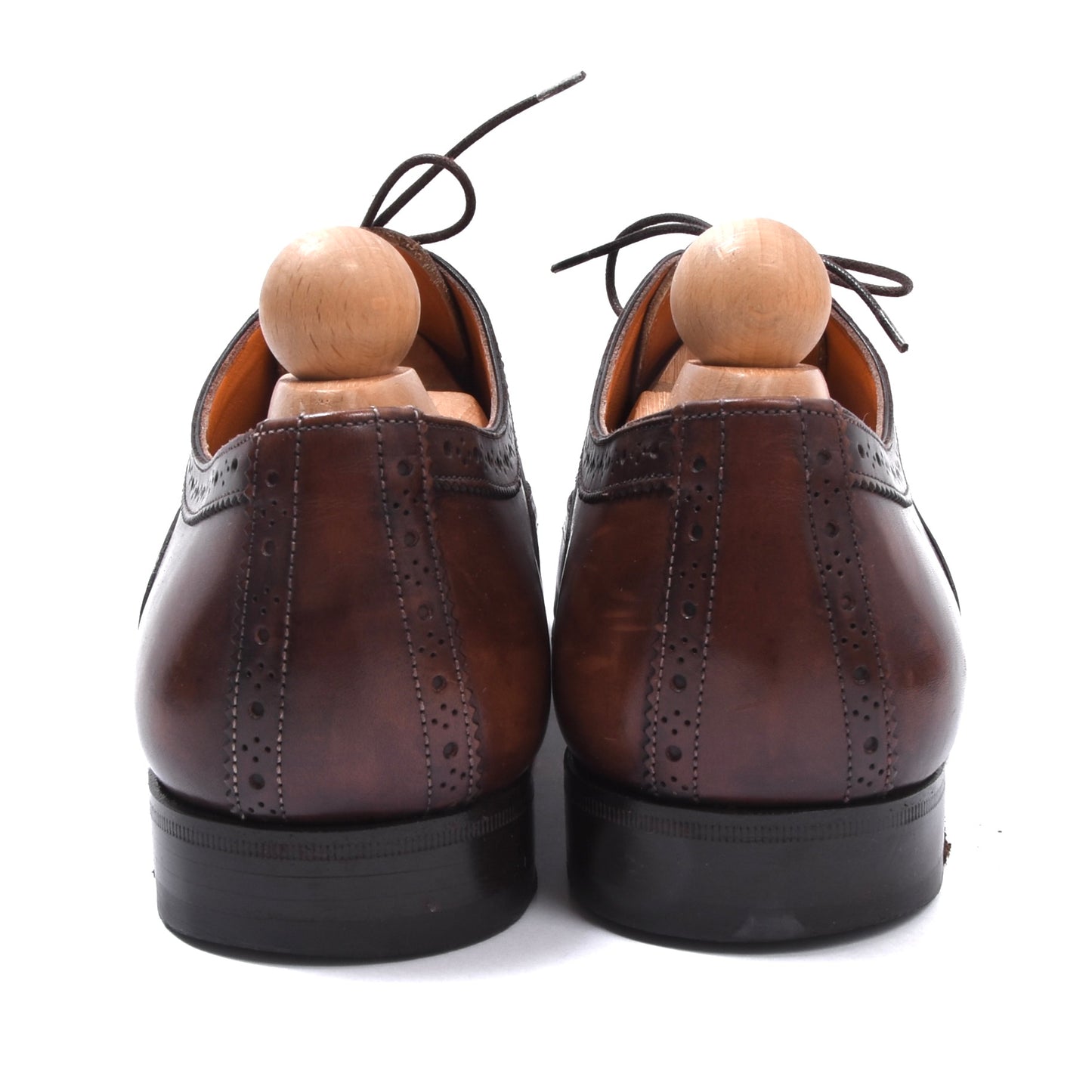 Santoni Lederschuhe, Größe 8 1/2 - Braun