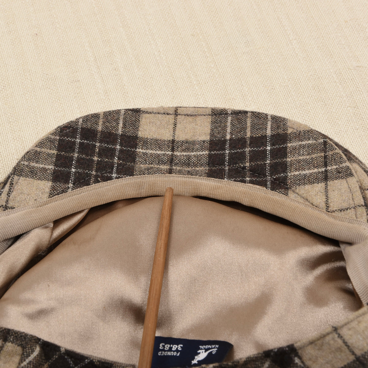 Kangol Tweed Peebles Wollmischung Schiebermütze Gr. S - Plaid