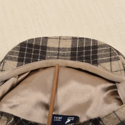 Kangol Tweed Peebles Wollmischung Schiebermütze Gr. S - Plaid