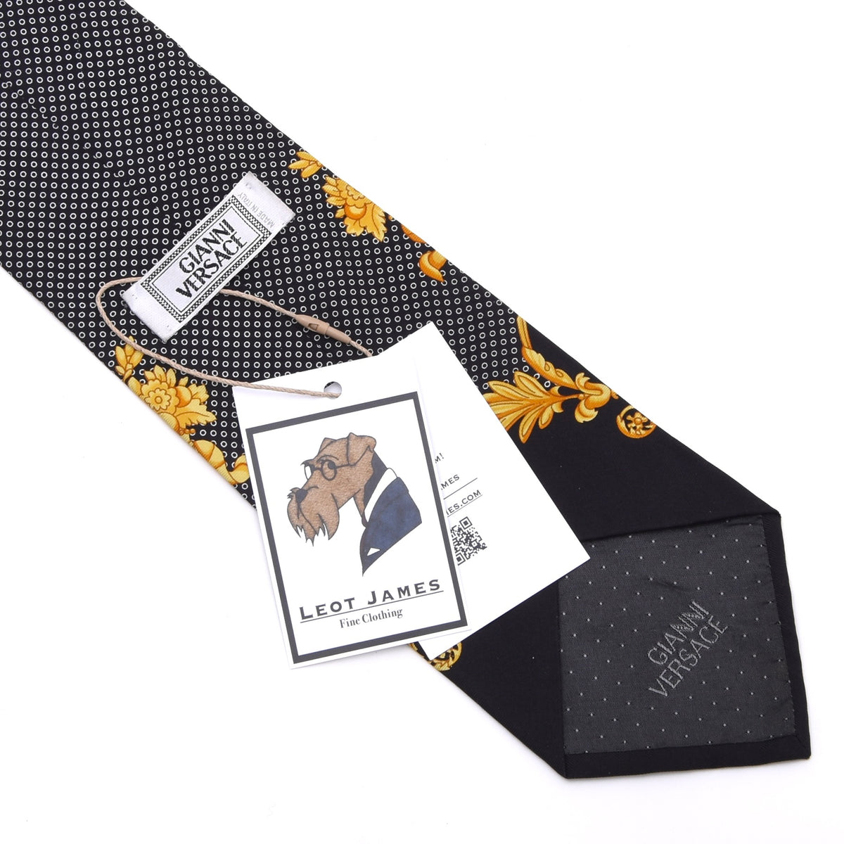 Vintage Gianni Versace Barocco Silk Tie Made in Italy