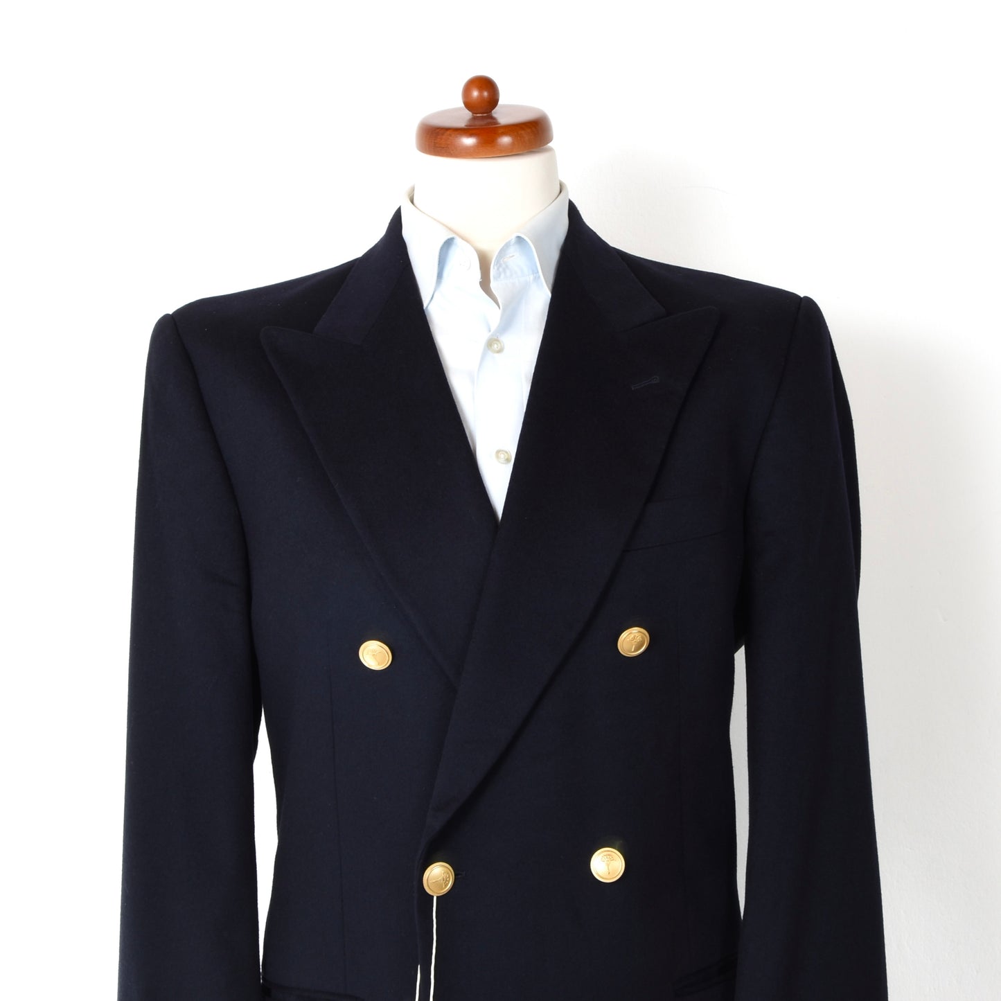 Joop! 70/30 Wool-Cashmere Double-Breasted Blazer/Jacket Size 98 ca. 57cm - Navy Blue