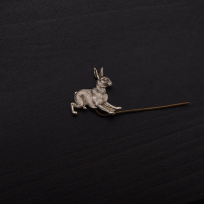 Vintage Hare Metal Stick Pin ca. 5.4cm