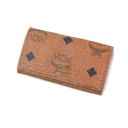Vintage MCM Leder Schlüsseletui - Hellbraun