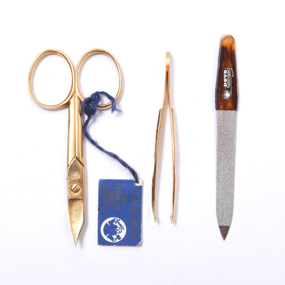 Dovo 3 Piece Manicure Set + Leather Case