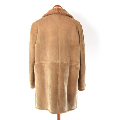 Vintage Shearling Coat Size 52 Chest ca. 64.5cm - Tan/Blonde