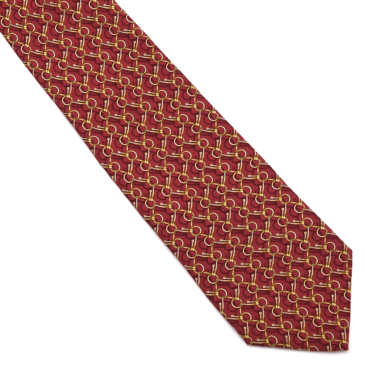 Beaufort Tie Rack Silk Tie Made in Italy - Red Horsebit