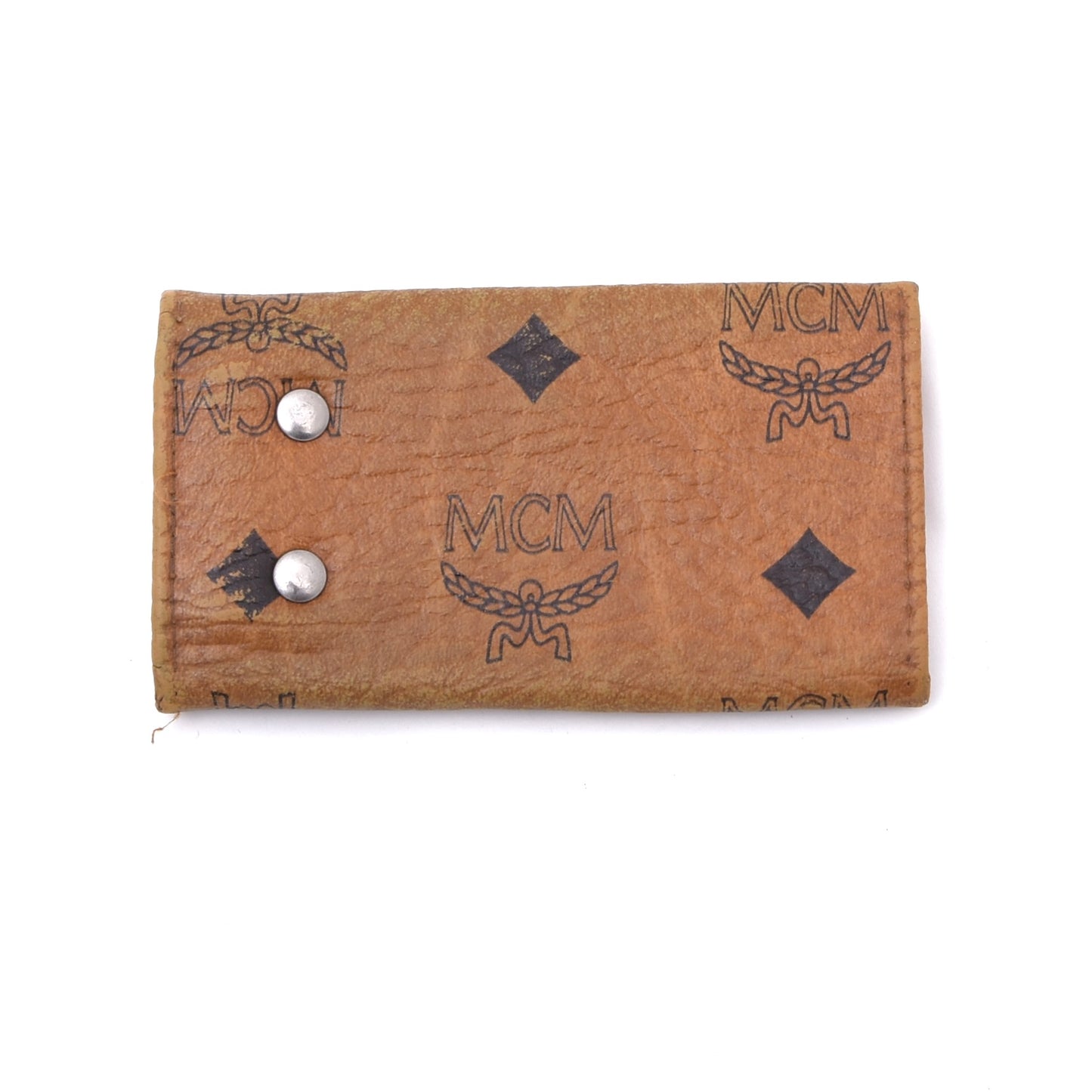 Vintage MCM Leder Schlüsseletui - Hellbraun