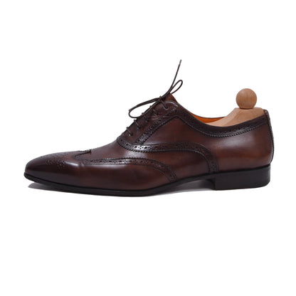 Santoni Lederschuhe, Größe 8 1/2 - Braun
