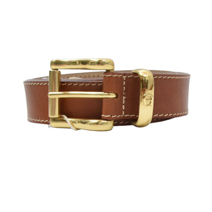 Etienne Aigner Leather Belt Size 95/34 ca. 98.5cm - Tan