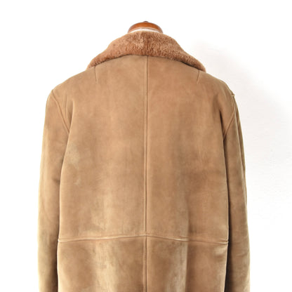 Vintage Shearling Coat Size 52 Chest ca. 64.5cm - Tan/Blonde