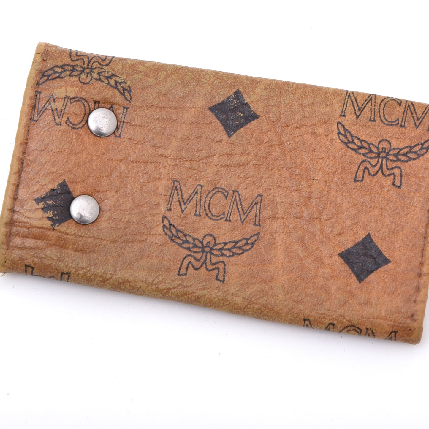 Vintage MCM Leder Schlüsseletui - Hellbraun