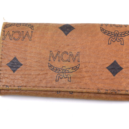 Vintage MCM Leder Schlüsseletui - Hellbraun