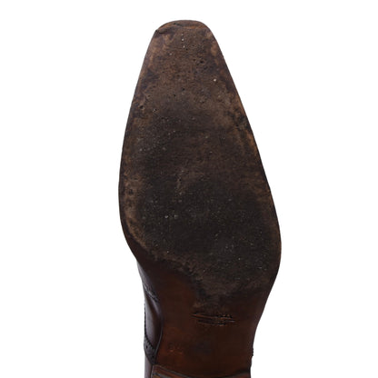 Santoni Lederschuhe, Größe 8 1/2 - Braun