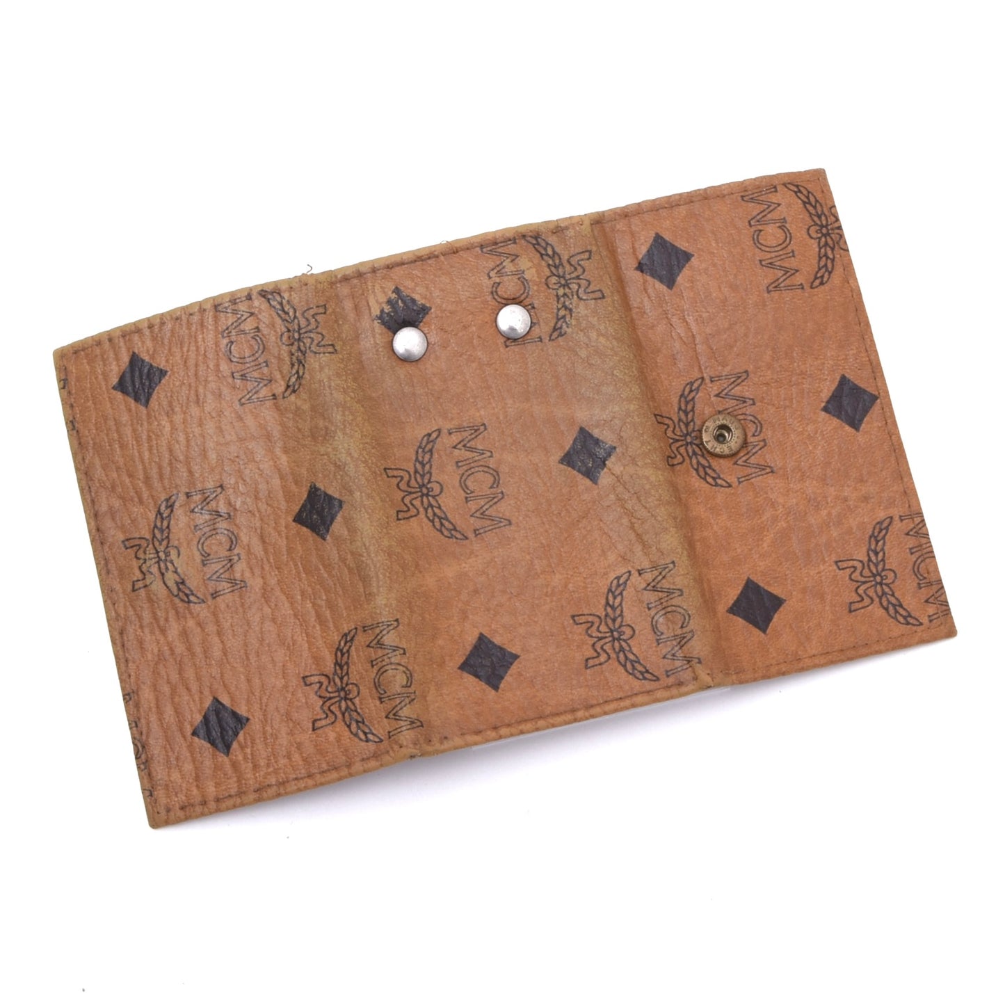 Vintage MCM Leder Schlüsseletui - Hellbraun