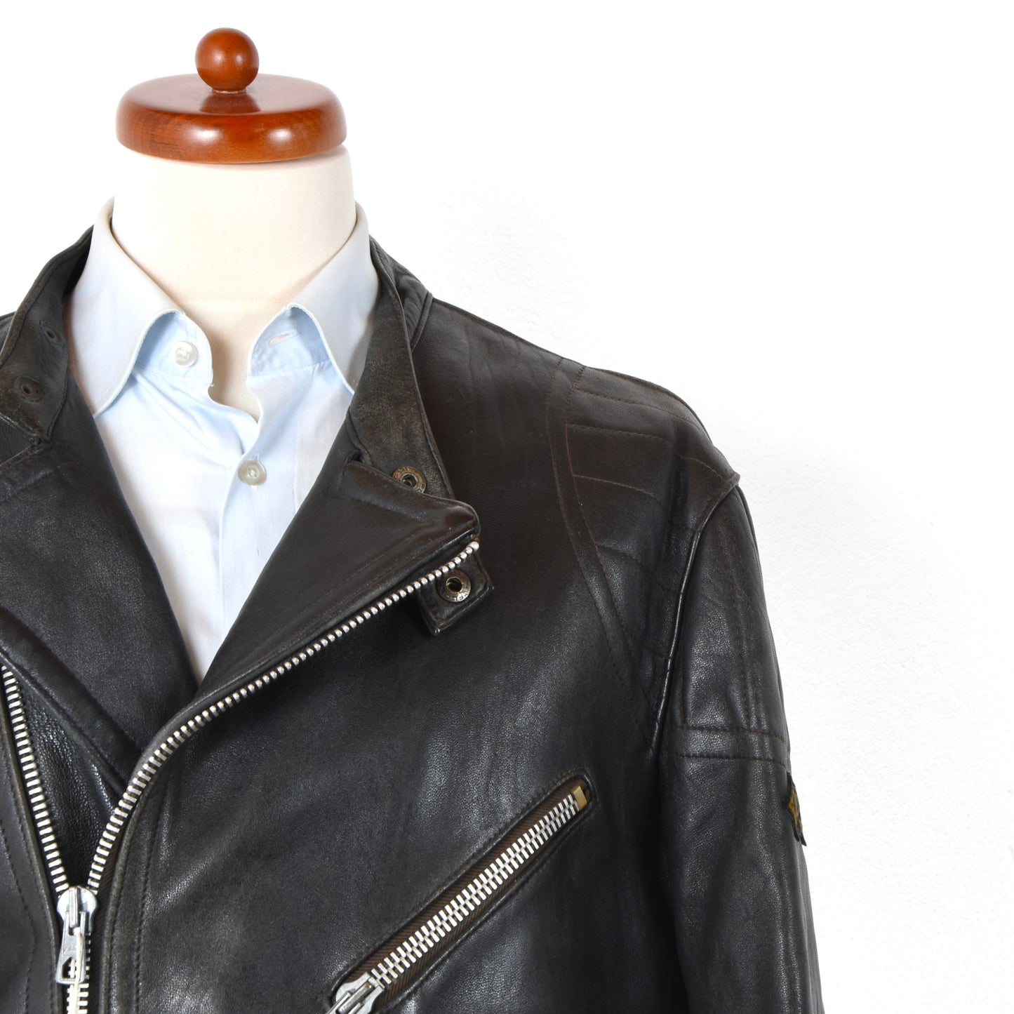 Jacques Icek Vintage Leather Jacket - Black