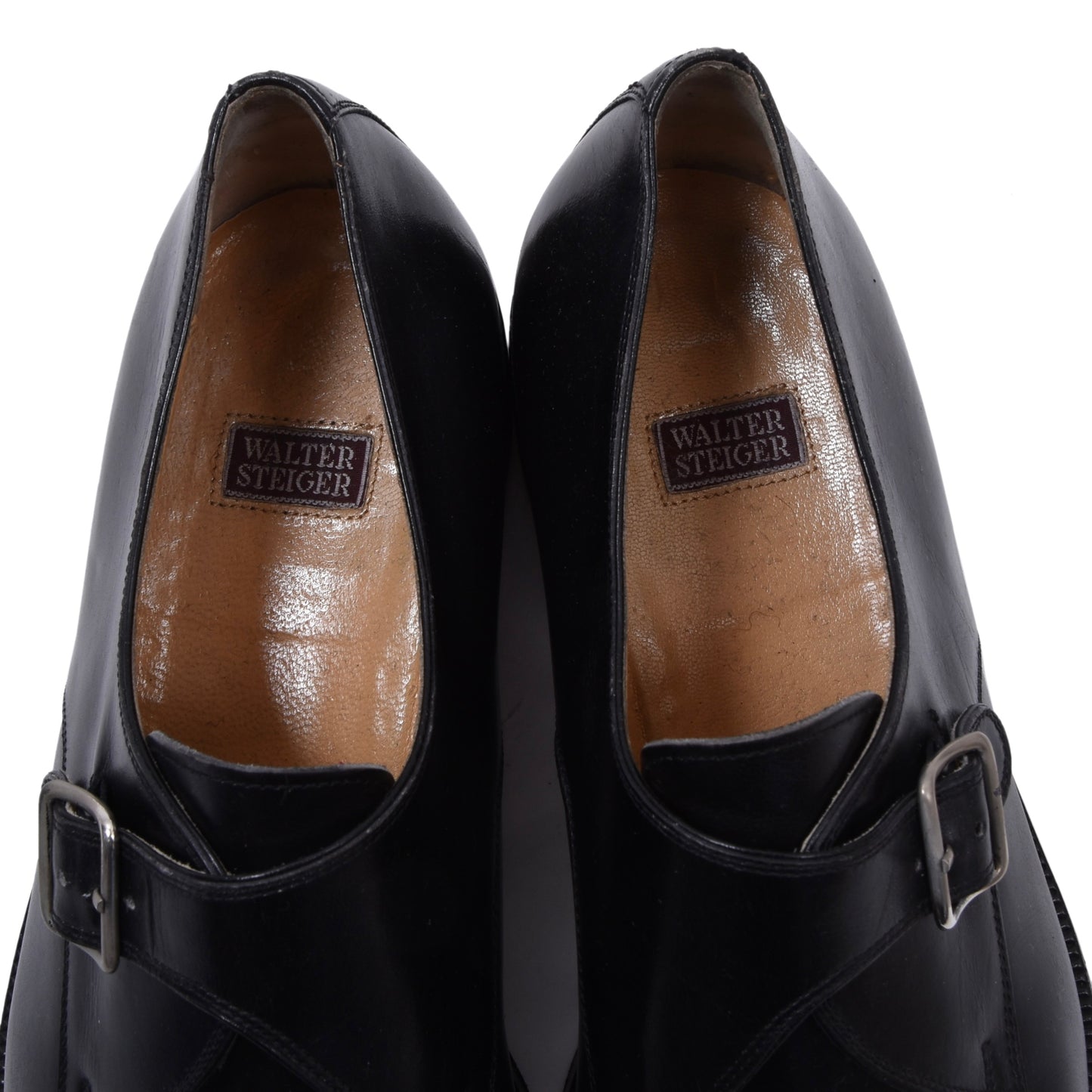 Walter Steiger Single Monk Schuhe Größe 9 - Schwarz