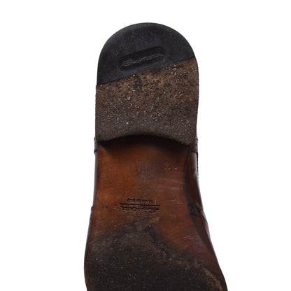 Santoni Lederschuhe, Größe 8 1/2 - Braun