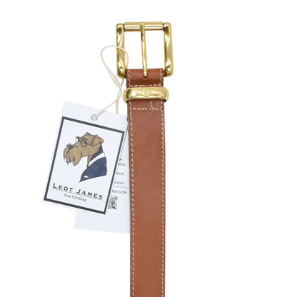 Etienne Aigner Leather Belt Size 95/34 ca. 98.5cm - Tan