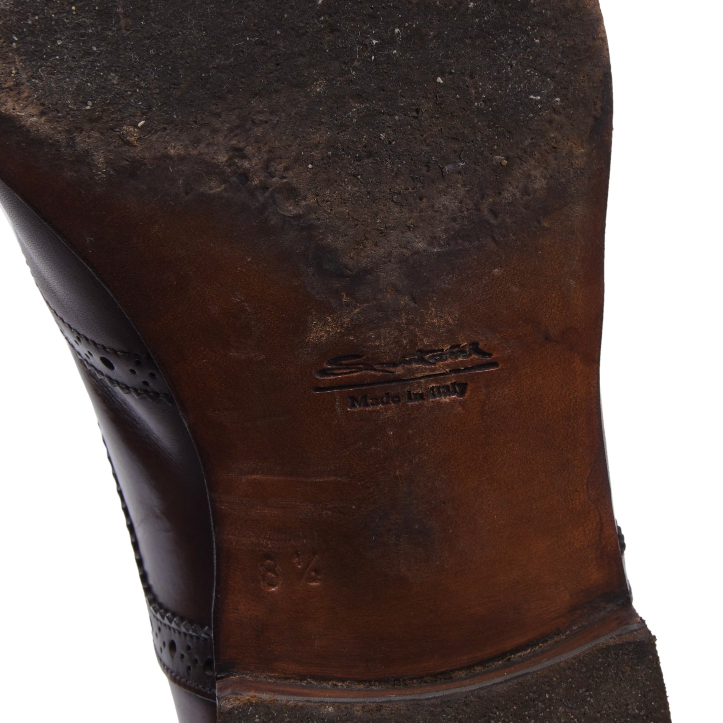 Santoni Lederschuhe, Größe 8 1/2 - Braun