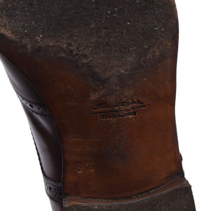 Santoni Lederschuhe, Größe 8 1/2 - Braun