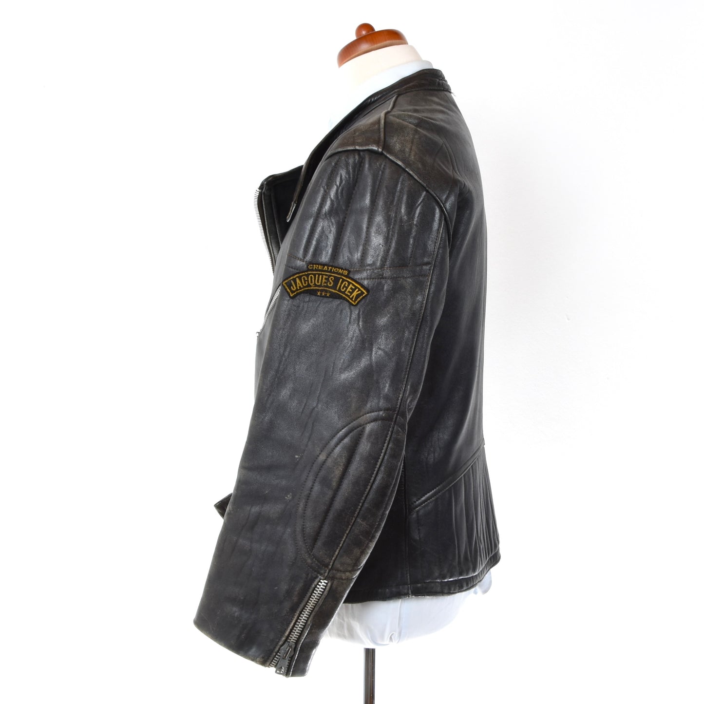 Jacques Icek Vintage Leather Jacket - Black