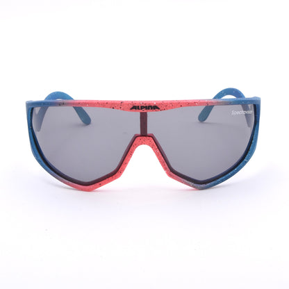 Alpina Dogleg Vintage Cycling Sunglasses - Blue/Pink