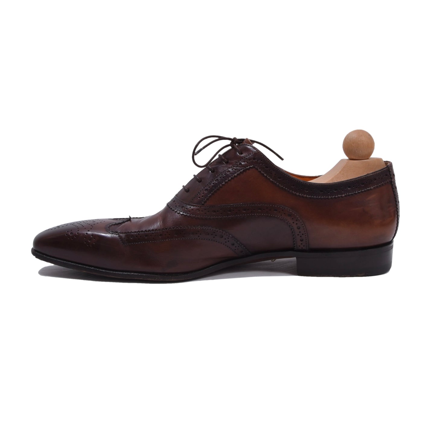 Santoni Lederschuhe, Größe 8 1/2 - Braun