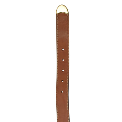 Etienne Aigner Leather Belt Size 95/34 ca. 98.5cm - Tan