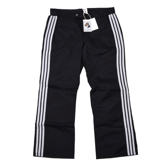 Vintage 80er Adidas Nylon Regenhose Größe D50 ca. 46cm - Schwarz